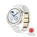 Smartwach Watch GT 3 Pro Display AMOLED Touchscreen a Colori da 1,32" GPS Bluetooth 5 ATM Cassa 43 mm in Ceramica Nanocristallina + Vetro Zaffiro Cinturino in Ceramica Bianca Colore Bianco / Oro - Foto miniatura 8