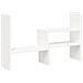 Supporto Monitor Bianco (39-72) x17x43 Cm Legno Massello Di Pino - Foto miniatura 2
