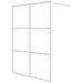 Parete Doccia Walk In Bianca 140x195 Cm Vetro Trasparente Esg - Foto miniatura 2