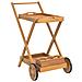 Carrello Da Tè 54x87x90 Cm In Legno Massello Di Acacia - Foto miniatura 1