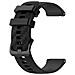 Cinturino Per Orologio Omega /huawei /samsung Galaxy Watch In Silicone Da 20 Mm Black - Foto miniatura 1