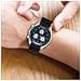 Cinturino Per Orologio Omega /huawei /samsung Galaxy Watch In Silicone Da 20 Mm Black - Foto miniatura 3