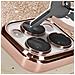 Cover Per Iphone 13 Pro Glitter Amovibile Silicone Gel Protecam Spark Rose Gold - Foto miniatura 2