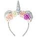 Diadema Inca Unicorno Fiori Decorativi Paillettes - Foto miniatura 1