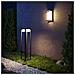Lampada Da Parete Moderna Per Esterno Alluminio Nero Luce 10w Ip65 - Foto miniatura 2
