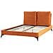 Letto Velluto Melle 140 X 200 Cm Arancione - Foto miniatura 2