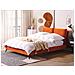 Letto Velluto Melle 140 X 200 Cm Arancione - Foto miniatura 1