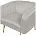Poltrona Velluto Grigio Chiaro Laconia - Foto miniatura 7