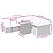 Set Divano Da Giardino 10 Pz Con Cuscini Beige In Polyrattan - Foto miniatura 2