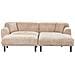 Divano Angolare 3 Posti Holt Tessuto Beige Con Ottomana Lato Sinistro - Foto miniatura 3