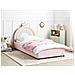 Letto Contenitore Per Bambini Corona Velluto Grisetot 90 X 200 Cm Con Contenitore Rosa - Foto miniatura 1