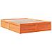 Letto Senza Materasso Marrone Cera 160x200 Cm In Legno Di Pino - Foto miniatura 3