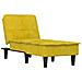 Chaise Longue In Velluto Giallo - Foto miniatura 2