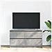 Mobile Porta Tv Grigio Cemento 100x35x54 Cm Legno Multistrato - Foto miniatura 3