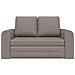 Divano Letto a Pavimento 2 in 1 Tortora 148x71x83 cm Tessuto - Foto miniatura 6