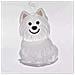 Portaoggetti Per Peli Di Animali Domestici Con Ciondolo A Forma Di West Highland White Terrier - Foto miniatura 1