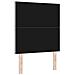 Testiera LED Geometrico Grigio chiaro 80 cm Velluto - Foto miniatura 7