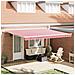 Tenda Retrattile 450 × 300 cm Rosso e bianco - Foto miniatura 2