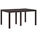 Tavolo da Giardino Marrone 150 x 100 x 73 cm polyrattan - Foto miniatura 1
