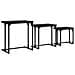 Tavolo da caffè nesting 3 pcs Rovere nero 50.5 x 35 x 53 cm - Foto miniatura 1