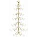 Albero di Natale in metallo con supporto Oro 215 cm - Foto miniatura 1