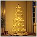 Albero di Natale in metallo con supporto Oro 215 cm - Foto miniatura 4