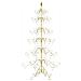 Albero di Natale in metallo con supporto Oro 215 cm - Foto miniatura 6