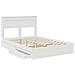 Letto con Contenitore Bianco 160 x 200 cm Legno multistrato - Foto miniatura 5