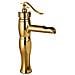 Rubinetto per lavabo da bagno, Blackswan, Cascada tipo M78, modello oro lucido, misura 31,5 cm - Foto miniatura 1