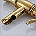 Rubinetto per lavabo da bagno, Blackswan, Cascada tipo M78, modello oro lucido, misura 31,5 cm - Foto miniatura 3