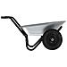 Carriole Argento e Nero 124 x 73 x 65 cm Acciaio - Foto miniatura 6