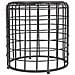 Tavolino In Metallo Nero E Legno 44x44x45h - Foto miniatura 2