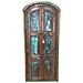 Porta Artigianale In Legno Blu 82x10x197h Cm - Foto miniatura 1