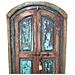 Porta Artigianale In Legno Blu 82x10x197h Cm - Foto miniatura 2