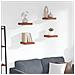 Scaffale da parete 4 pcs Rosso 23 x 23,5 x 4 cm - Foto miniatura 2