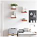 Scaffale da parete 4 pcs Rosso 23 x 23,5 x 4 cm - Foto miniatura 4