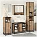 Set di mobili per il bagno con porta 3 pcs Rovere artigianale - Foto miniatura 4