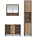 Set di mobili per il bagno con porta 3 pcs Rovere artigianale - Foto miniatura 8