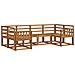 Set di divani da esterno 6 pcs Naturale - Foto miniatura 1