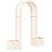 Arco di Rose con Vaso Bianco 168,5 x 43 x 207 cm PP - Foto miniatura 1