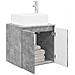 Mobile Lavabo da Parete Grigio Cemento 49,5 x 41 x 63 cm - Foto miniatura 2