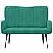 Sofa a Due Posti Turchese 115 x 61 x 87 cm Velluto - Foto miniatura 4