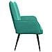 Sofa a Due Posti Turchese 115 x 61 x 87 cm Velluto - Foto miniatura 5