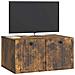 Mobile Porta TV da Muro Rovere Fumo 59,5 x 41 x 30 cm - Foto miniatura 2