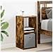 Comodino con cassetto 2 pcs Rovere fumé 30,5 x 27 x 59,5 cm - Foto miniatura 4