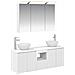 Set di Armadi da Bagno 4 pcs Bianco 100 x 14,5 x 70 cm - Foto miniatura 1