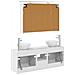 Set di Armadi da Bagno 4 pcs Bianco 100 x 14,5 x 70 cm - Foto miniatura 8