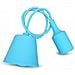 Lampadario Portalampada E27 Colore Celeste Vt-7228 3482 - Foto miniatura 3