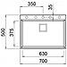 Lavello Karisma 120 Keratek Plus 70x50 cm 1 vasca Colore Dark Grey 99 - Foto miniatura 2