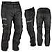 Pantaloni Impermeabile Moto Termica Estraibile Strisce Riflettenti Nero 34 - Foto miniatura 1